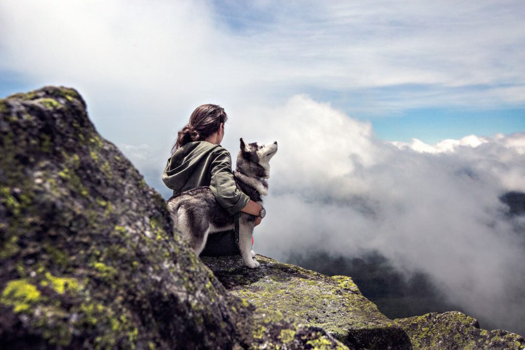 dierencommunicatie-vrouw-husky